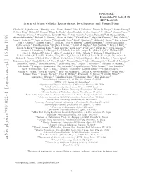 Status of Muon Collider Research and Development and Future Plans