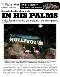 Storyteller the BIG Picture NAPERVILLESUN.COM a New Way to Do Dinner and a Movie Seems He Has the Whole World