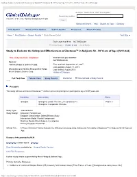 Study to Evaluate the Safety and Effectiveness of Zostavax™ in Subjects 50 - 59 Years of Age (V211-022) - Full Text View - Clinicaltrials.Gov