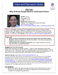 TED Talk: Why Ordinary People Need to Understand Power