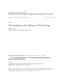 The Sinophone Roots of Javanese Nini Towong