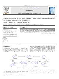 Understanding a Mild, Metal Free Reduction Method for the Large Scale Synthesis of Hydrazines