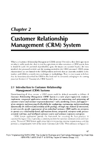 Customer Relationship Management (CRM) System