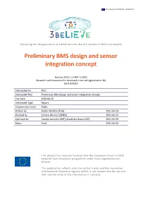 D4.1 Preliminary BMS Design and Sensor Integration Concept