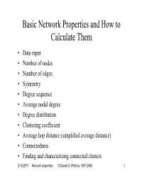 ESD.342 Network Representations Lecture 4