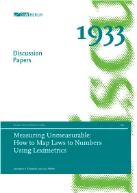 How to Map Laws to Numbers Using Leximetrics