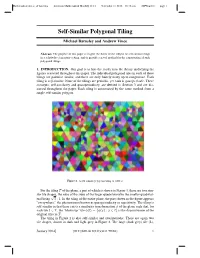 Self-Similar Polygonal Tiling
