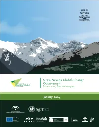Sierra Nevada Global-Change Observatory Monitoring Methodologies
