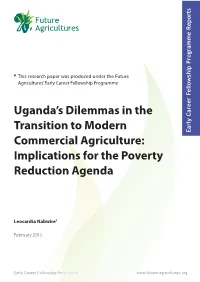 Uganda's Dilemmas in the Transition to Modern Commercial Agriculture