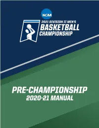 2020-21 MANUAL NCAA General Administrative Guidelines