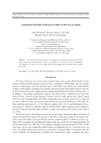 Annotated Checklist of Deep-Sea Fishes of the Sea of Japan