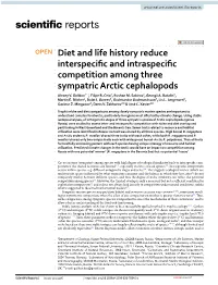 Diet and Life History Reduce Interspecific and Intraspecific