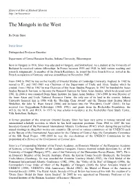 The Mongols in the West