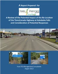 2013 Kakabeka Falls Study