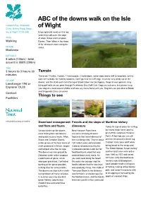 ABC of the Downs Walk on the Isle of Wight