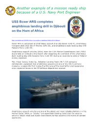 Another Example of a Mission Ready Ship Because of a U.S. Navy Port Engineer