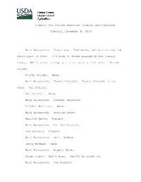 December 8 2015 Transcript