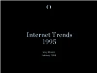Internet Trends 1995