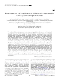 Interpopulation and Context-Related Differences in Responses of a Marine Gastropod to Predation Risk