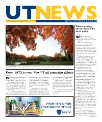New UT Ad Campaign Debuts of the Grounds Department, Local Weather