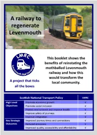 A Railway to Regenerate Levenmouth
