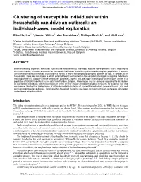 Clustering of Susceptible Individuals Within Households Can Drive an Outbreak: an Individual-Based Model Exploration
