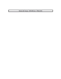 Destroy the Oceans – GRAMS Lab – Umich 2014 Notes