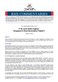 Idss Commentaries