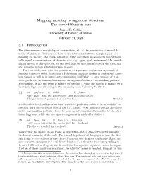 Mapping Meaning to Argument Structure: the Case of Samoan Case James N