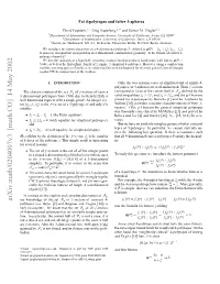 Math.CO] 14 May 2002 in Npriua,Tecne Ulof Hull Convex Descrip the Simple Particular, Similarly in No Tion