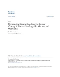 A Feminist Reading of Ex Machina and Westworld Zoe E