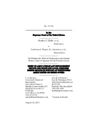 Brief of Amici Curiae Law Enforcement Groups and State and Local Firearms Rights Groups in Support of Petitioners (Amici Listed on Inside Cover) ______