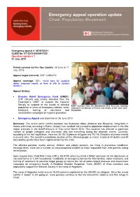 Emergency Appeal Operation Update Chad: Population Movement