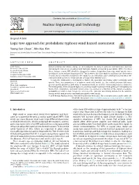 Logic Tree Approach for Probabilistic Typhoon Wind Hazard Assessment