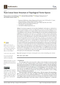 Non-Linear Inner Structure of Topological Vector Spaces