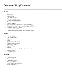 Outline of Vergil's Aeneid
