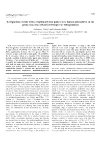 Recognition of Calls with Exceptionally Fast Pulse Rates: Female Phonotaxis in the Genus Neoconocephalus (Orthoptera: Tettigoniidae) Joshua A