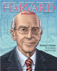 Richard A. Posner the Prodigious, Pragmatic Judge