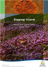 Sloping Island Natural and Cultural Values Survey 2015