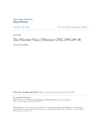 The Wooster Voice Plans to Aid Those Ofyou Searching Is This a Matter That Security Should Request a Song to Be Sung by the Shed and a Minimum of Injury