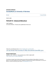 Advanced Silviculture
