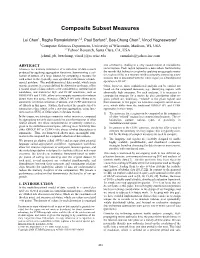 Composite Subset Measures