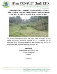 Environmental Impact Assessment Study Report for the Proposed Residential Hotel Apartments on Plot L.R