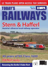 In the Next Issue... Today's Railways Europe Issue