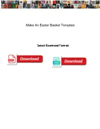 Make an Easter Basket Template