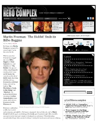 Martin Freeman: ‘The Hobbit’ Finds Its « PREVIOUS POST | NEXT POST » Bilbo Baggins Oct