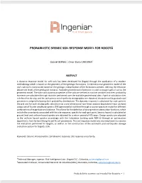 Probabilistic Seismic Soil Response Model for Bogotá