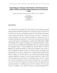 Shrinking Regionalism in an Enlarging Europe