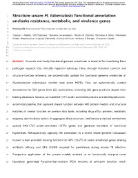 Structure-Aware M. Tuberculosis Functional Annotation