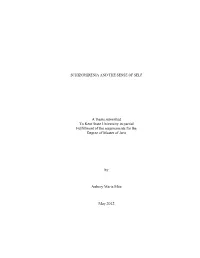 A Thesis Submitted to Kent State University in Partial Fulfillment of the Requirements for the Degree of Master of Arts